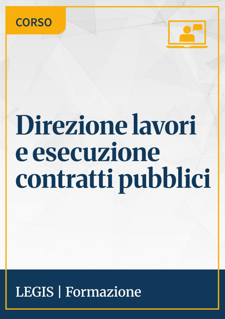Copertina Direzione lavori pubblici